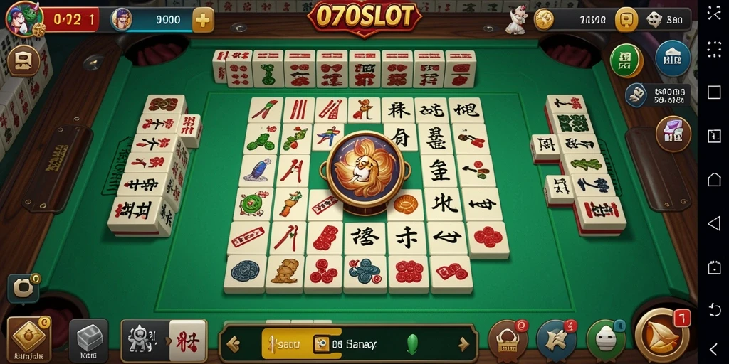 Tampilan menarik dari gameplay Mahjong di 070SLOT.