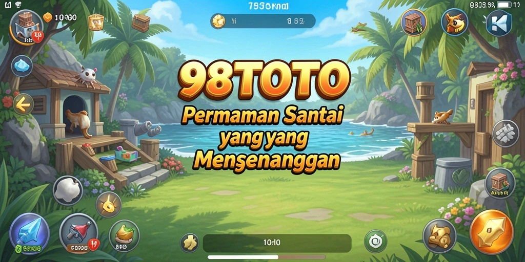Tampilan gameplay <strong>98TOTO</strong> yang penuh warna dan menghibur.