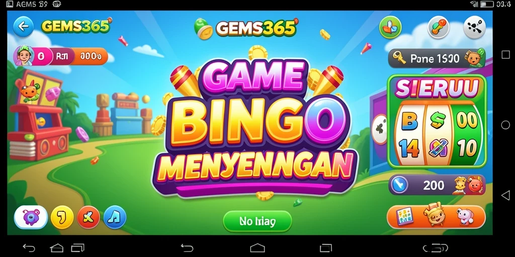 Tampilan gameplay seru dan interaktif di GEMS365 Bingo.