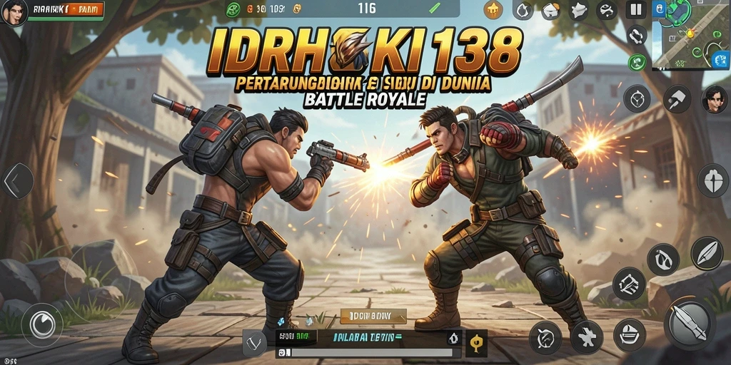 Gameplay seru dari IDRHOKI138 dalam pertarungan Battle Royale.