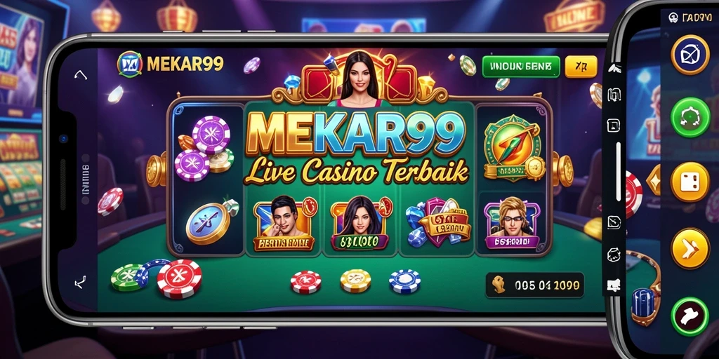 Tampilan menarik gameplay Live Casino di MEKAR99.